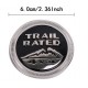 Emblem "Trail Rated" in divesen Farben