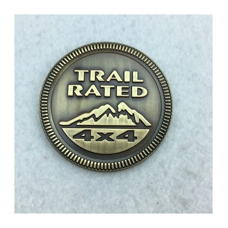 Emblem "Trail Rated" in divesen Farben