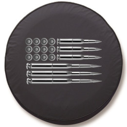 Reserveradabdeckung Stoff "Ammo-Flag"