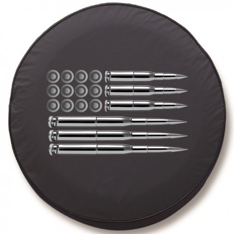 Reserveradabdeckung Stoff "Ammo-Flag"