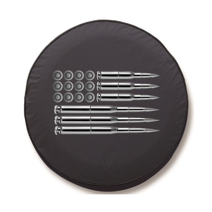 Reserveradabdeckung Stoff "Ammo-Flag"