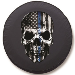 Reserveradabdeckung Stoff "American-Flag Skull"