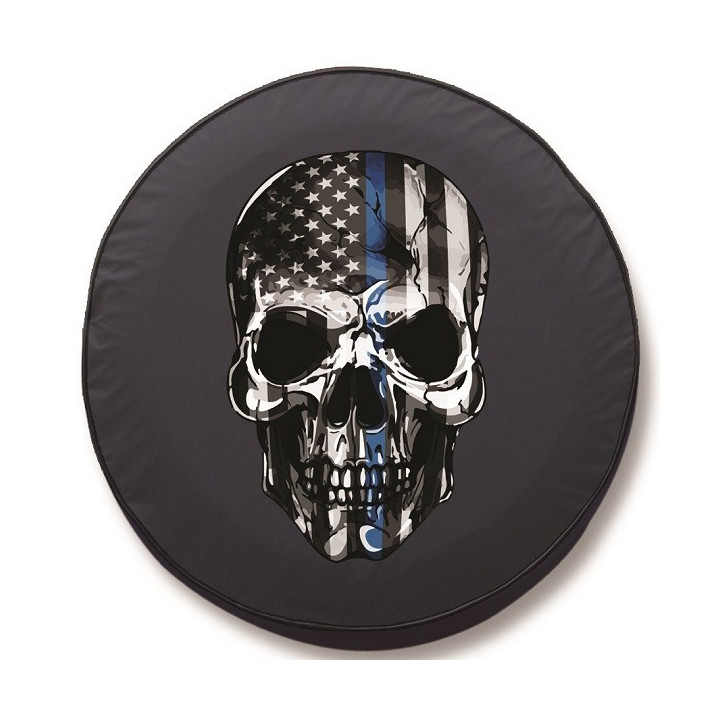 Reserveradabdeckung Stoff "American-Flag Skull"