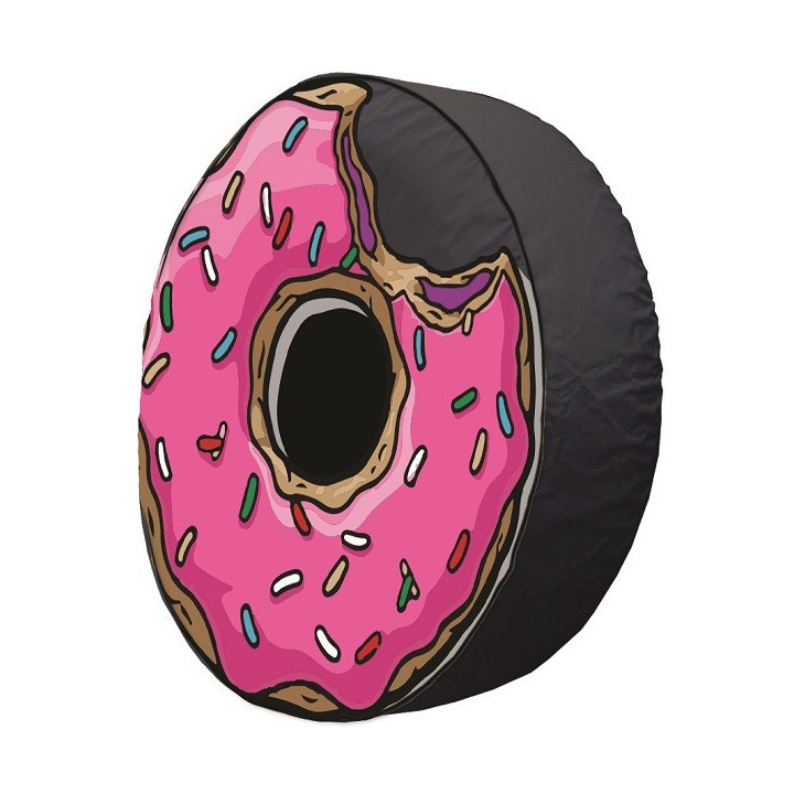 Reserveradabdeckung Stoff "Blue Donut"