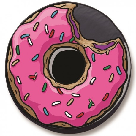 Reserveradabdeckung Stoff "Blue Donut"