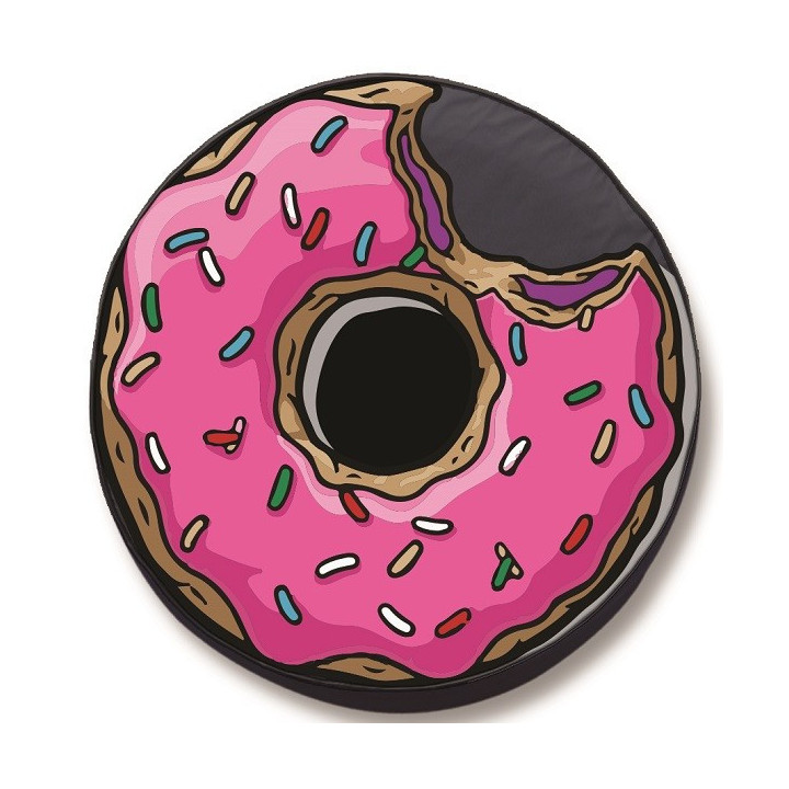 Reserveradabdeckung Stoff "Blue Donut"