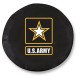 Reserveradabdeckung Stoff "US-Army schwarz"
