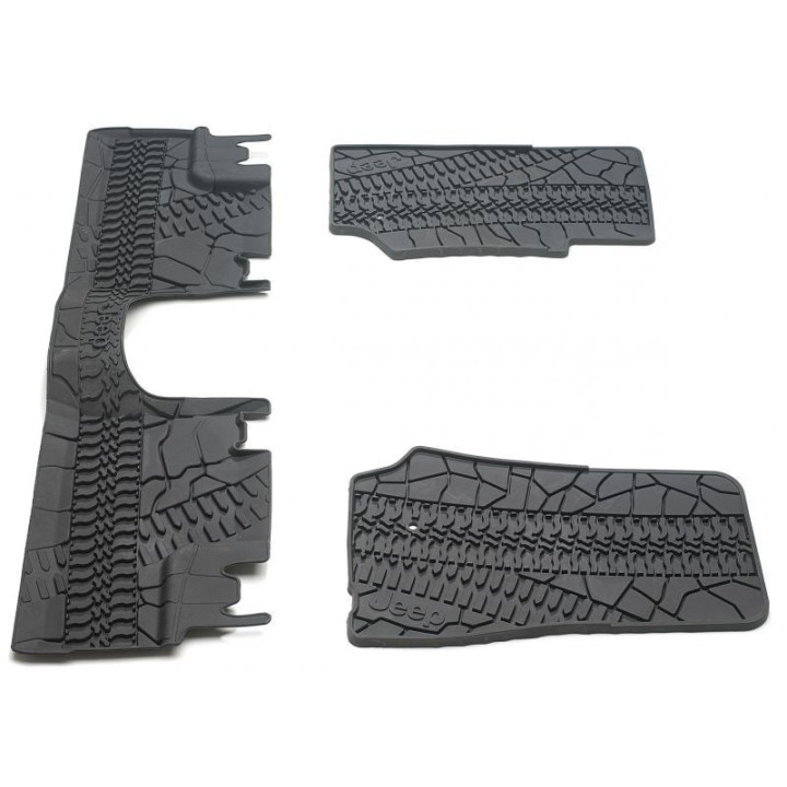 Gummimatten vorne + hinten schwarz Wrangler 4-Door Jg. 07-13