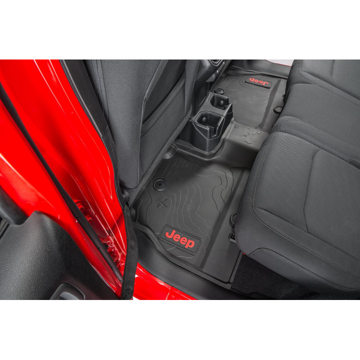 Gummiwannen-Set Mopar v+h mit Jeep-Logo Mopar Wrangler 4-Door