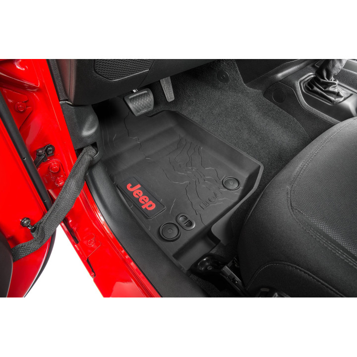 Gummiwannen-Set Mopar v+h mit Jeep-Logo Mopar Wrangler 4-Door