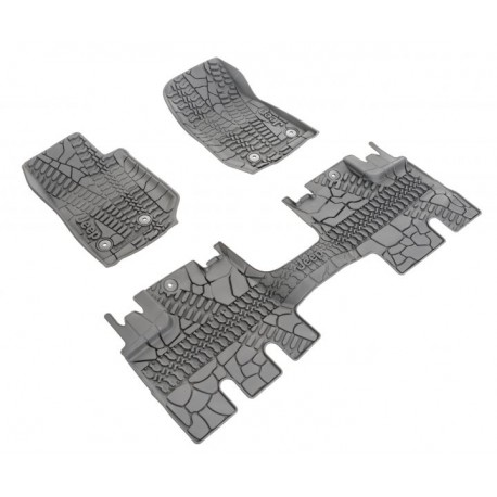 Gummimatten vorne + hinten schwarz Wrangler 4-Door ab Jg. 14