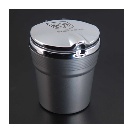 Aschenbecher für Getränkehalter mit Dodge-Logo in Silber oder Gold