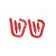 Haltegriffe vorne Wildboar-Style rot