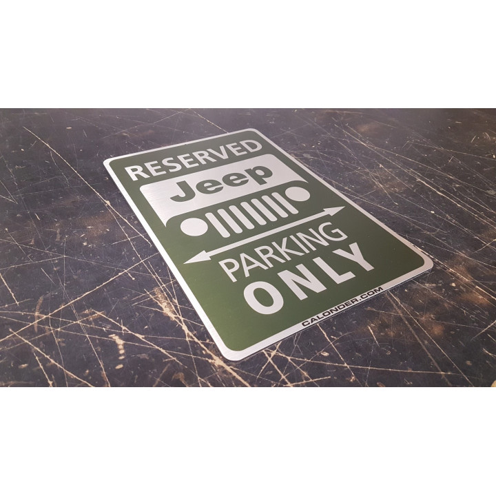 Jeep Parking Sign Calonder-Edition