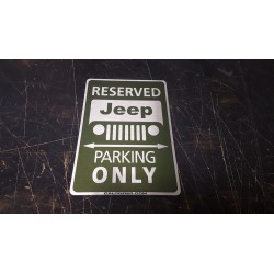Jeep Parking Sign Calonder-Edition