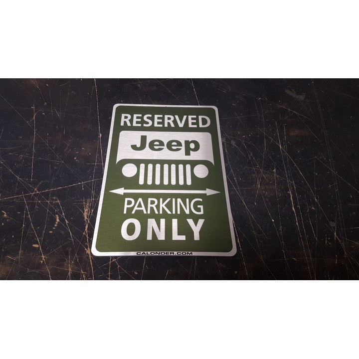 Jeep Parking Sign Calonder-Edition