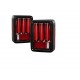 Heckleuchten-SET LED rot / klarglas mit Laufblinker (US-Wrangler)