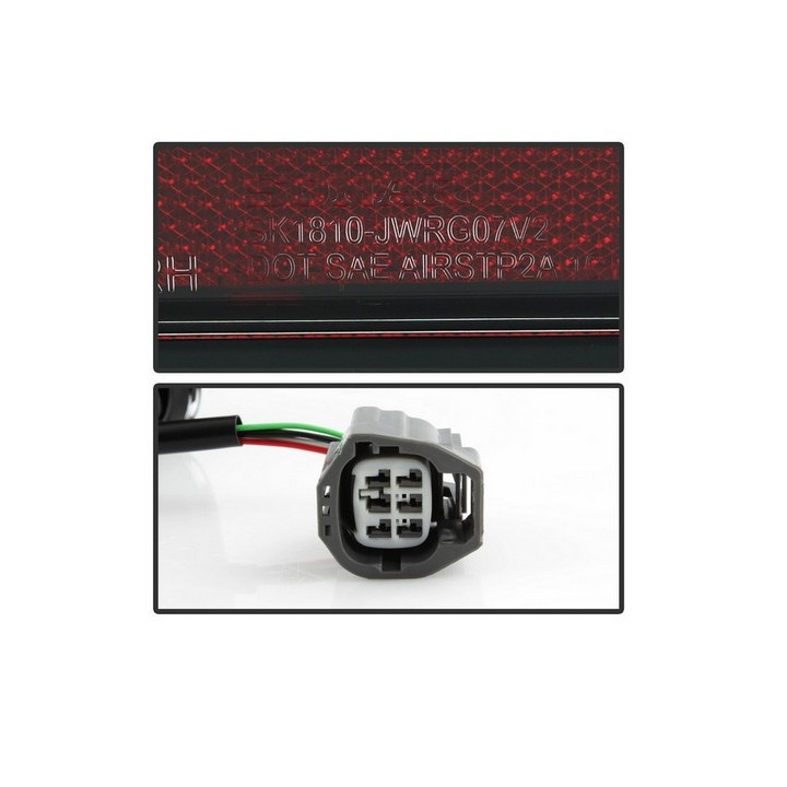 Heckleuchten-SET LED rot / klarglas mit Laufblinker (US-Wrangler)