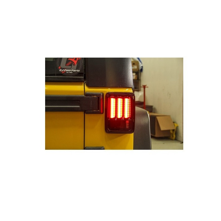 Heckleuchten-SET LED rauchglas mit Laufblinker (US-Wrangler)