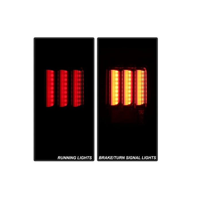 Heckleuchten-SET LED rauchglas mit Laufblinker (US-Wrangler)