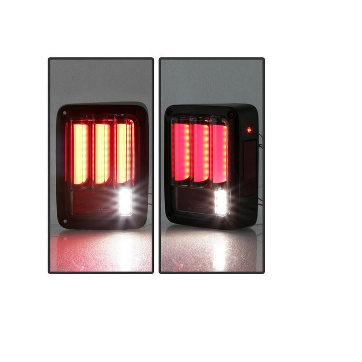 Heckleuchten-SET LED rauchglas mit Laufblinker (US-Wrangler)