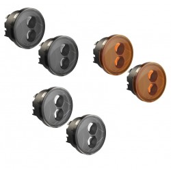 LED Frontblinker Speaker - orange, klarglas oder rauchglas