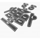 Rubber-Pad Set (16-Teilig) Jeep Renegade in verschiedenen Farben