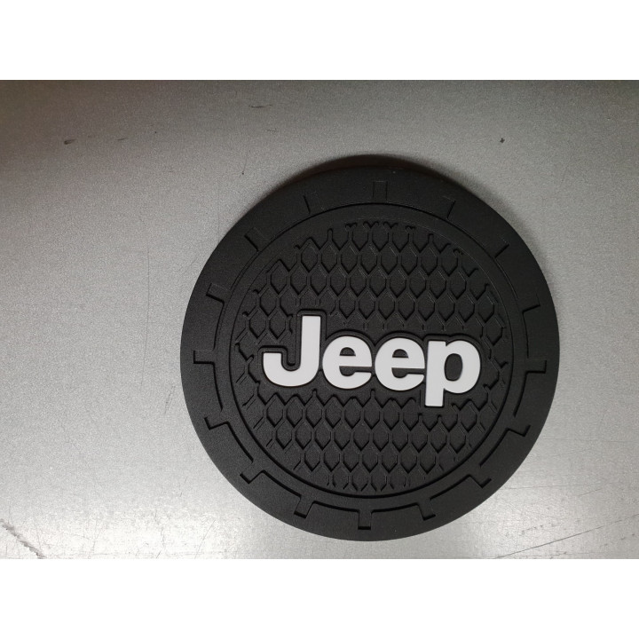 Getränkehalter-Pads mit "Jeep-Logo" klein