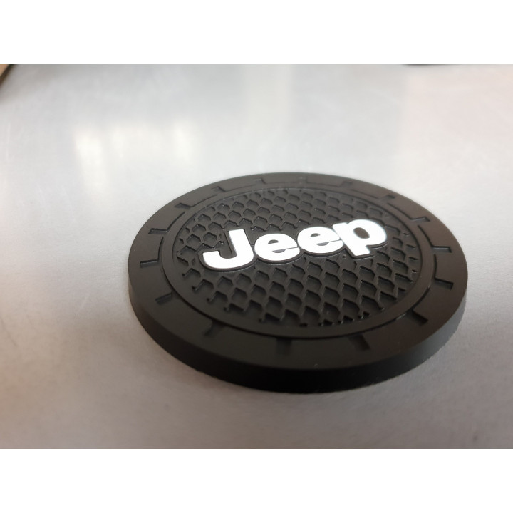 Getränkehalter-Pads mit "Jeep-Logo" klein