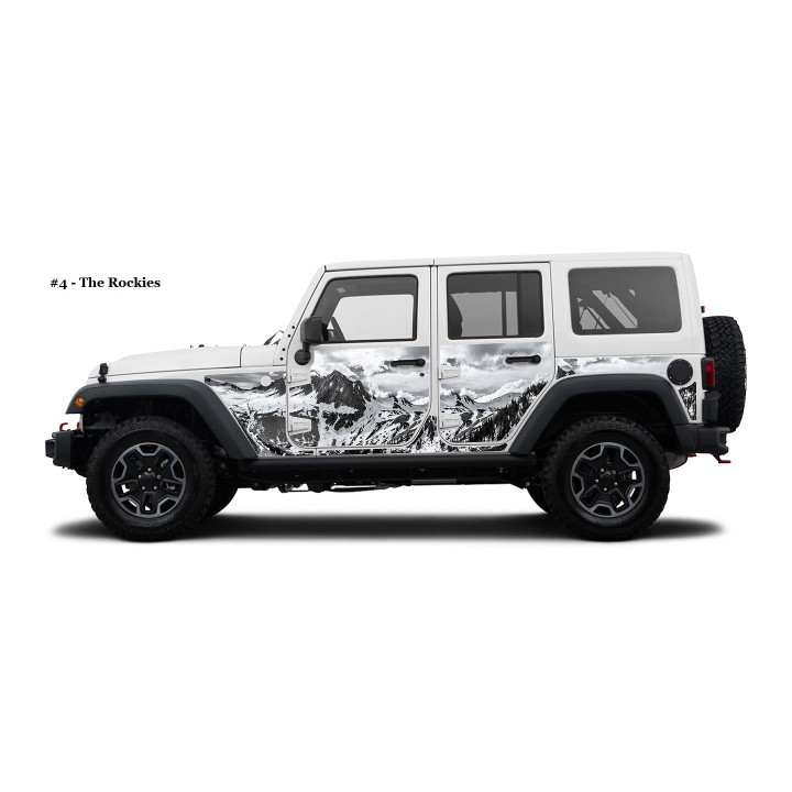 Magnet-Folie "Mek Magnet" mit verschiedenen Motiven Wrangler 4-Door