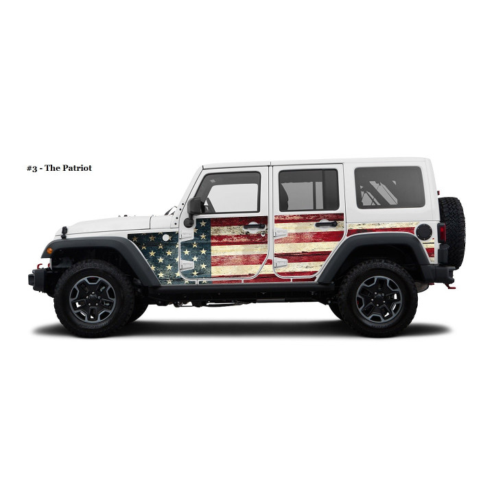 Magnet-Folie "Mek Magnet" mit verschiedenen Motiven Wrangler 4-Door