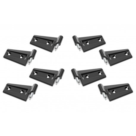 Scharnier-Set schwarz komplett Quadratec