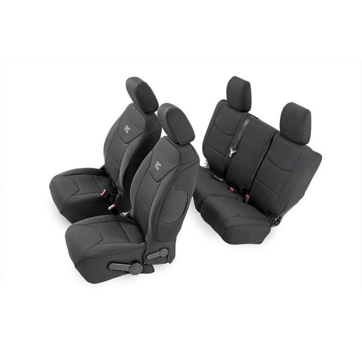 Neopren Sitzbezüge vorne & hinten Rough Country Wrangler 4-Door
