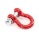 D-Shackle Quadratec 4.5T rot pulverbeschichtet
