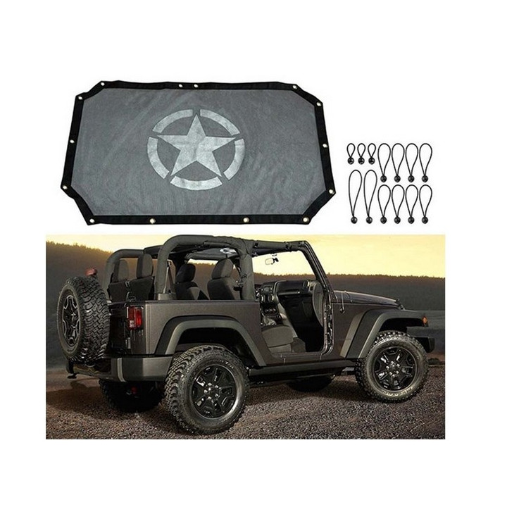 Sonnenschutz mit Army-Star Wrangler JK